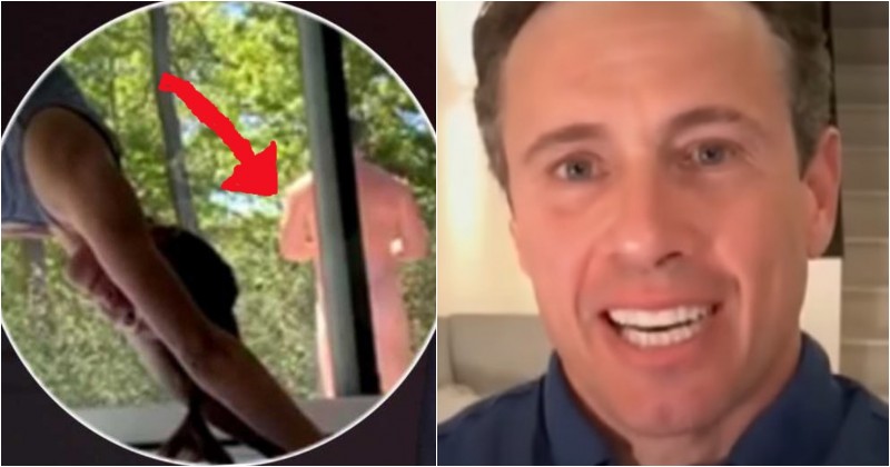 CHRIS CUOMO SPOTTED NAKED IN WIFE CRISTINAS YOGA VIDEO 